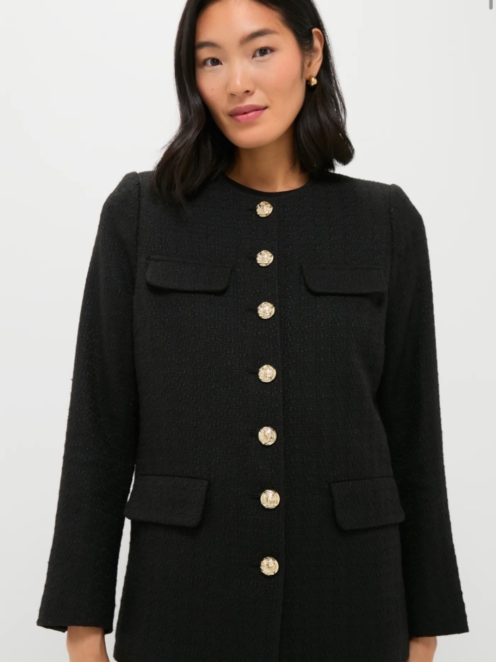 Pomander Place / Tuckernuck Black Tweed Jennings Jacket Like New!
